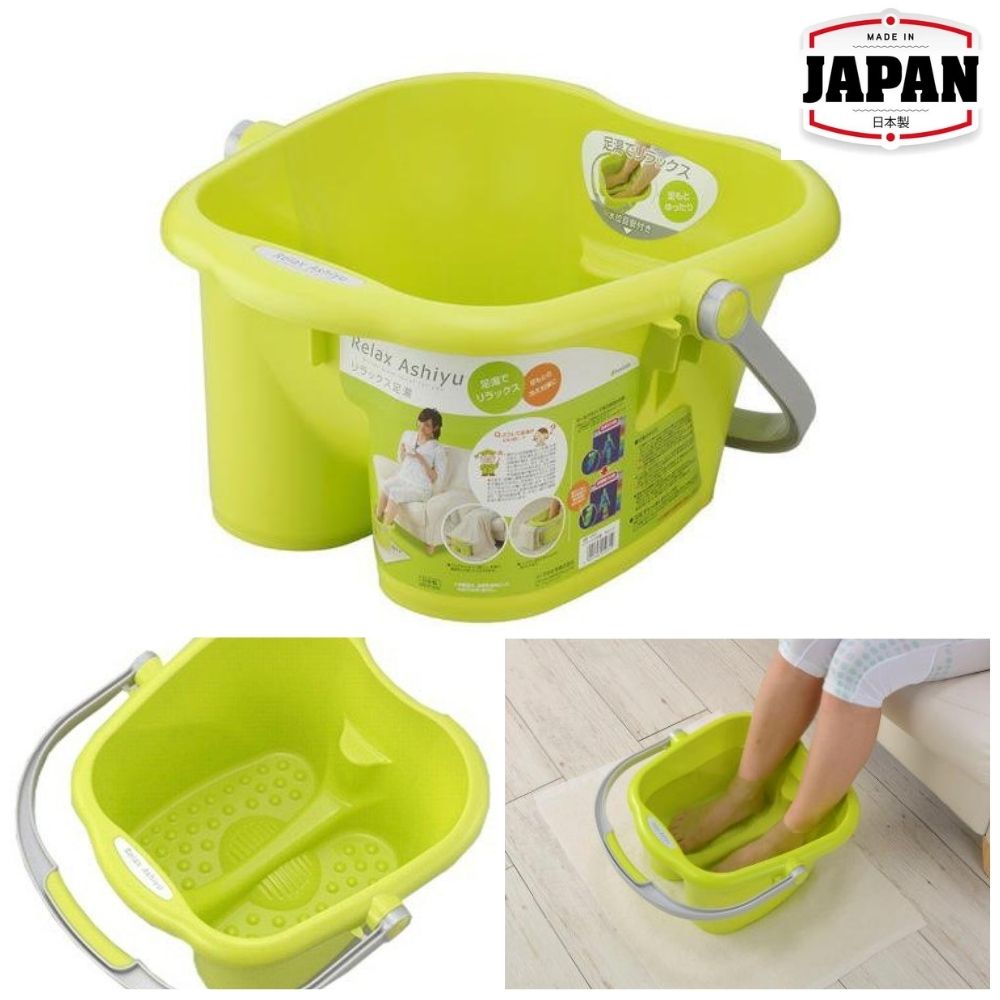 足浴桶 | 綠色  | INOMATA | 日本製 | I-2503GN